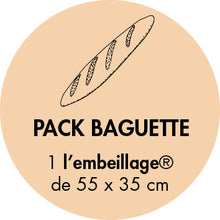 Charger l&#39;image dans la galerie, Pack baguette, idéal pour emballer des plats, des baguettes ou des grands aliments, beewrap de chez L&#39;embeillage, étiquette